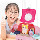 Juguete Kit Medico para el Cuidado de Gatos para Niños Tipo Mochila 2 en 1