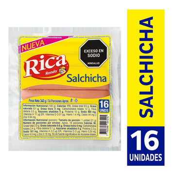 SALCHICHA RICA 340G