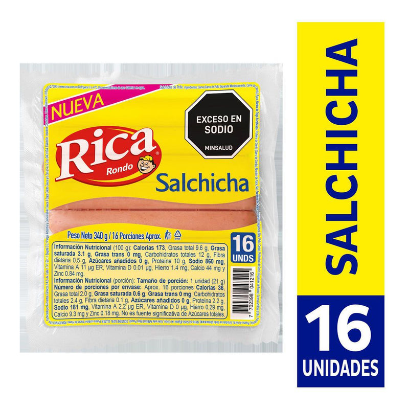 SALCHICHA RICA 340G
