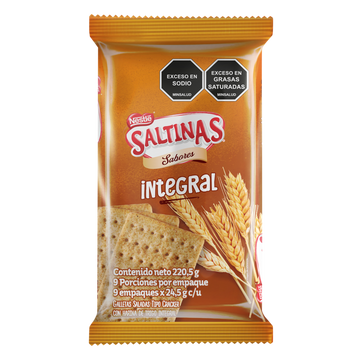 GALLETA SALTINAS INTEGRALES 9U 220.5