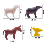 Set Animales Granja X12 Figuras Didácticas Colección Niños GM1911-118