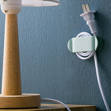 Set De 4 Soportes Organizadores De Cables Para Pared