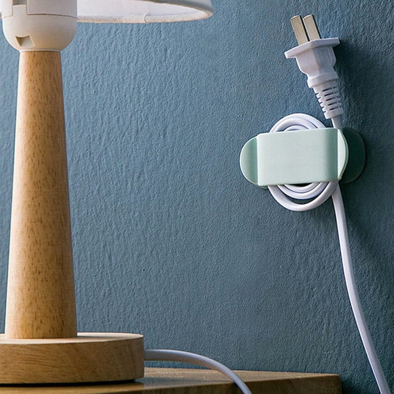 Set De 4 Soportes Organizadores De Cables Para Pared