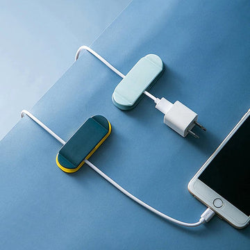 Set De 4 Soportes Organizadores De Cables Para Pared