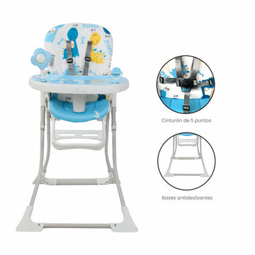 SILLA COMEDOR MONACO PREMIUM BABY AZUL