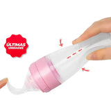 Cucharas tetero de silicona para bebés y niños pequeños