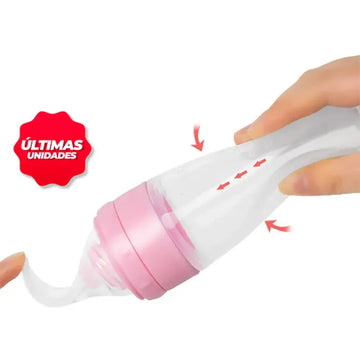 Cucharas tetero de silicona para bebés y niños pequeños