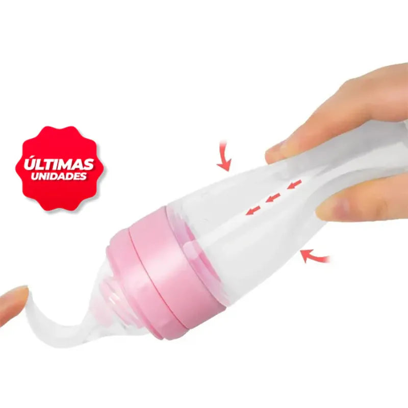 Cucharas tetero de silicona para bebés y niños pequeños