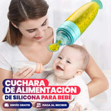 Cucharas tetero de silicona para bebés y niños pequeños