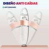 Cucharas tetero de silicona para bebés y niños pequeños