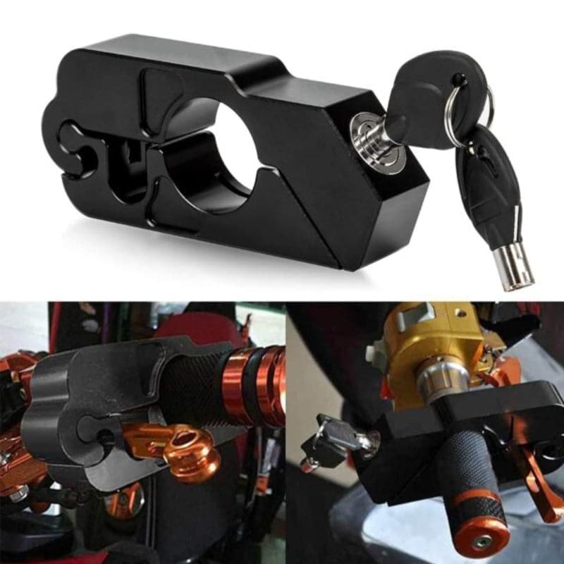 Tranca Candado De Moto Para Acelerador y Freno con Llave