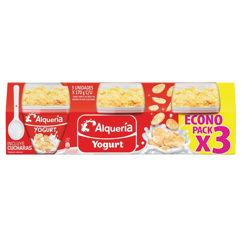 YOGURT ALQUERIA 3U 510G HOJUELA