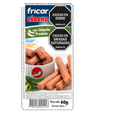 CABANO CON JALAPEÑO FRICAR 60g                 