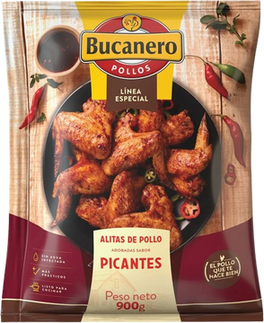 ALITAS DE POLLO PICANTE BUCANERO 900G