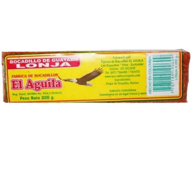 BOCADILLO EL AGUILA 200G LONJA GUAYABA