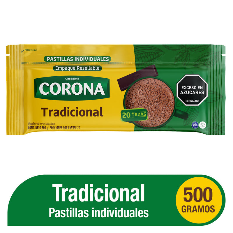 CHOCOLATE CORONA 500G CLASICO