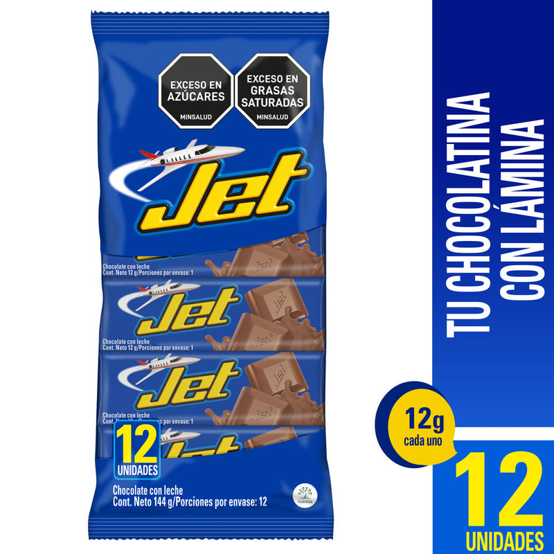 CHOCOLATINA JET LECHE 12G X 12U