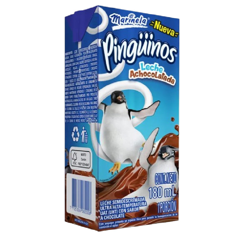 LECHE ACHOCOLATADA PINGUINOS 180ML