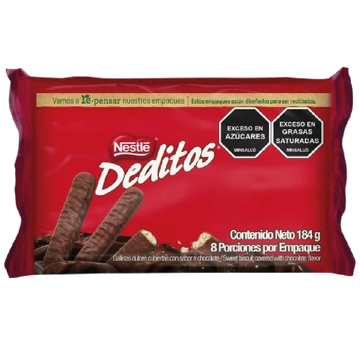 GALLETA DEDITOS 184G RECUBIERTA