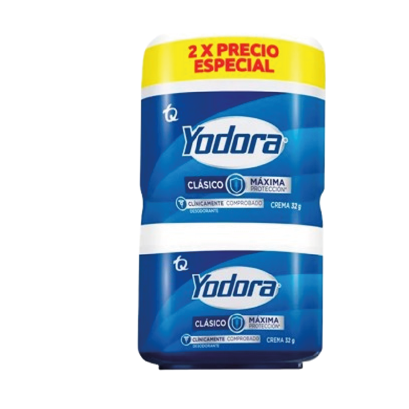 DESOD YODORA CLASICO 2U 64G CREMA