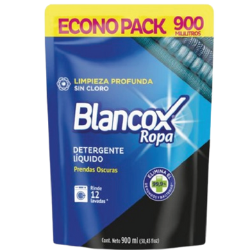 DETERG LIQ BLANCOX 900ML ROPA OSCURA