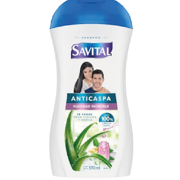 SHAMPOO SAVITAL 510ML CASPA TE Y SEDA