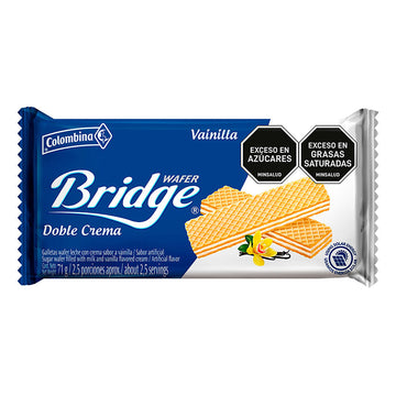GALLETA BRIDGE 77G MINITACO VAINILLA