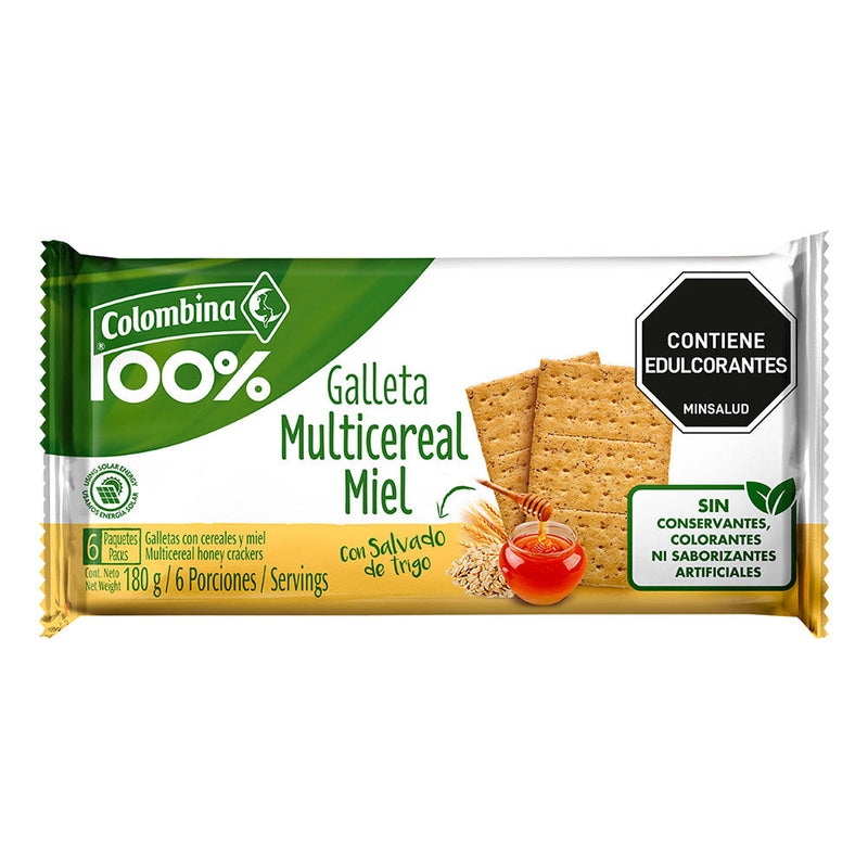 GALLETA 100% 180G CRAKENA FIBRA MIEL