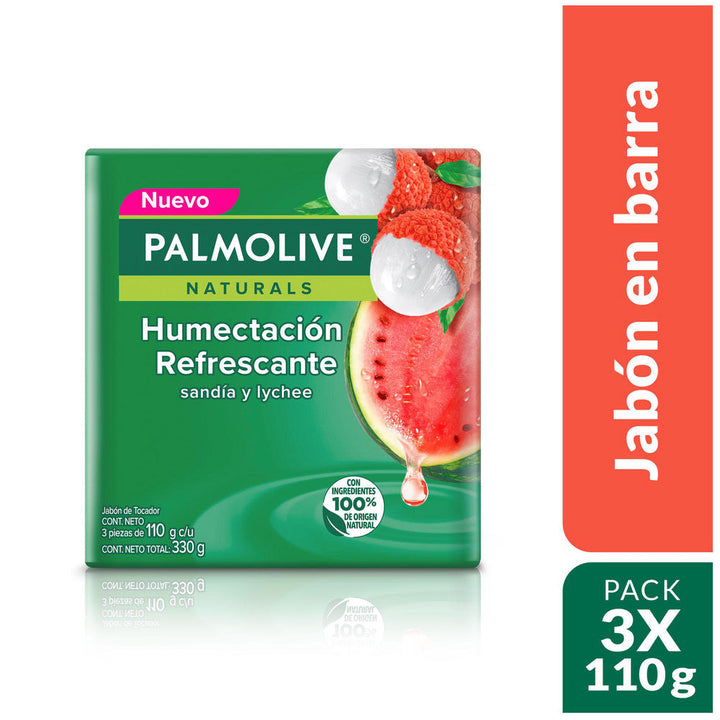 JABON PALMOLIVE 3U 110G SANDIA Y LYCHEE