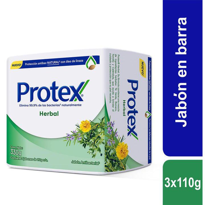 JABÓN PROTEX HERBAL 110G X 3 UND
