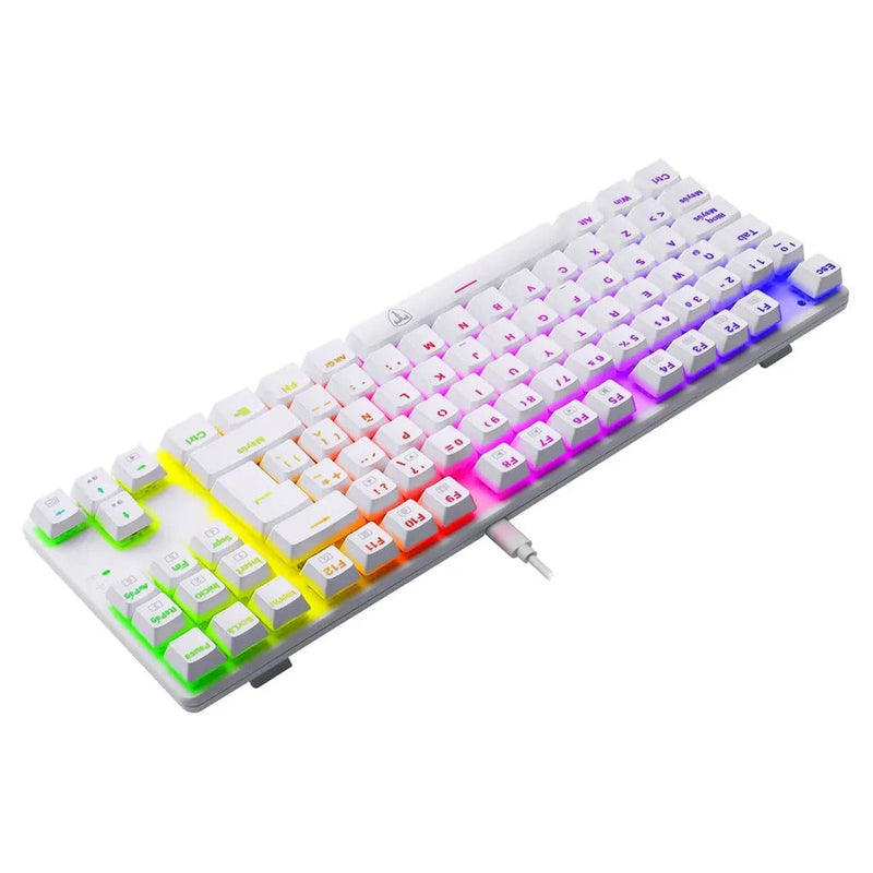 Teclado T-Dagger BORA T-TGK313 Rainbow Blanco