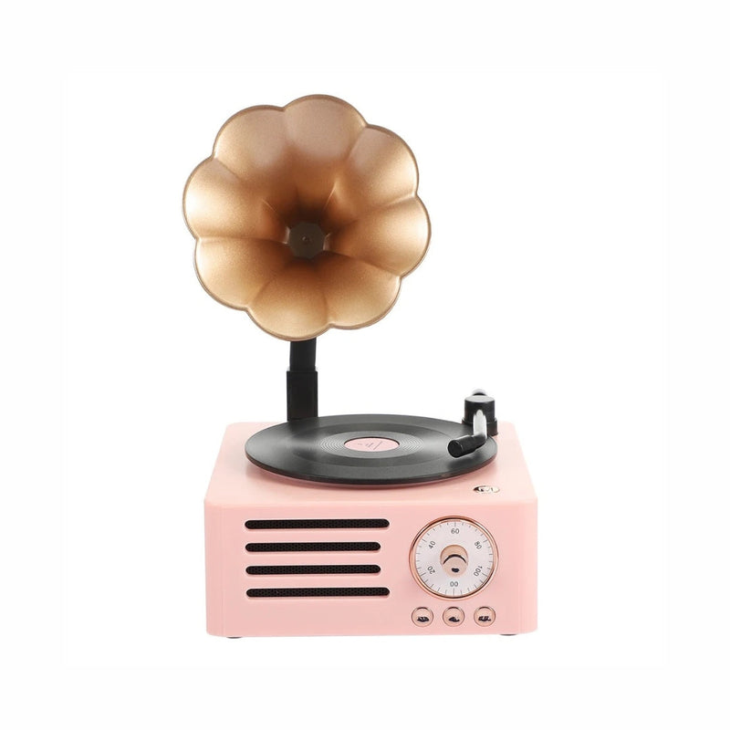 Radio Parlante Bluetooth Diseño Vintage Tocadisco T15