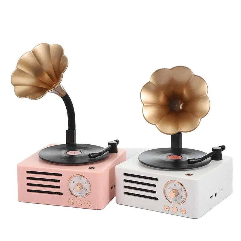 Radio Parlante Bluetooth Diseño Vintage Tocadisco T15