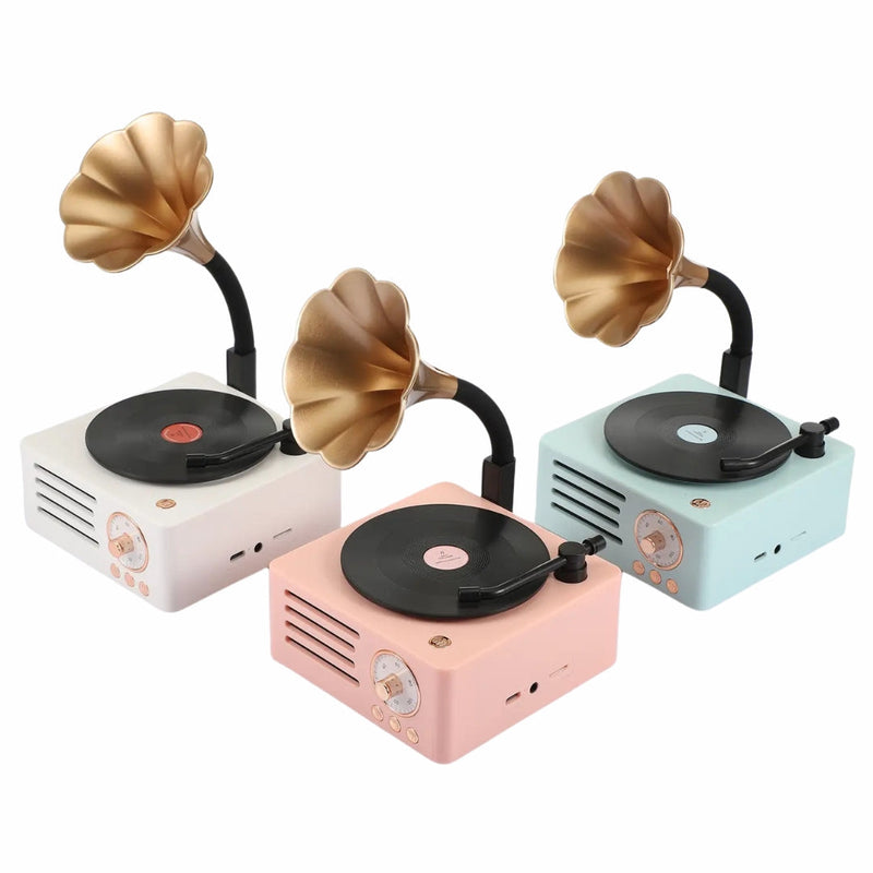 Radio Parlante Bluetooth Diseño Vintage Tocadisco T15