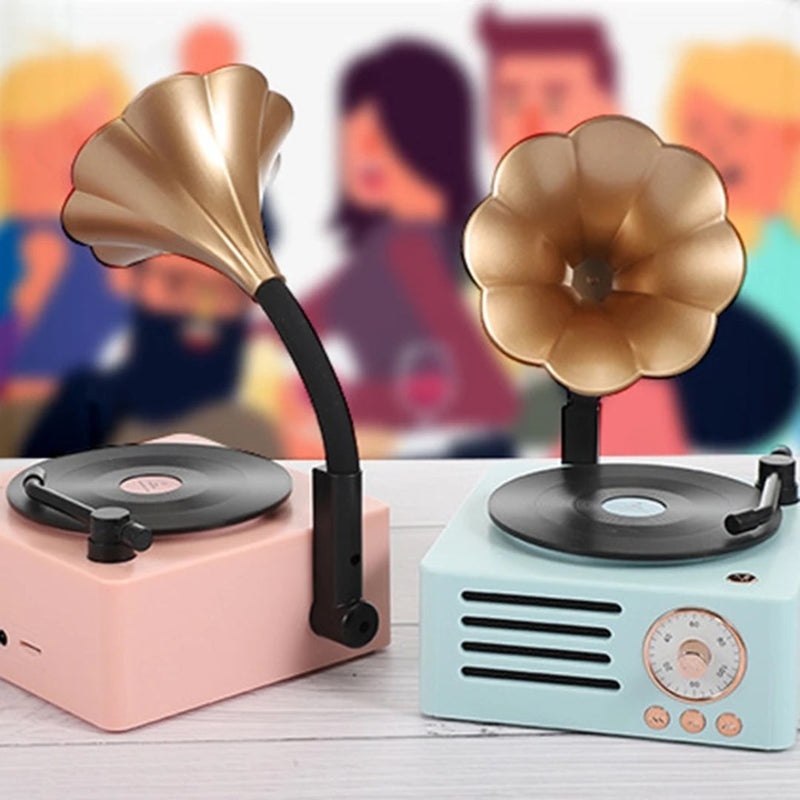 Radio Parlante Bluetooth Diseño Vintage Tocadisco T15
