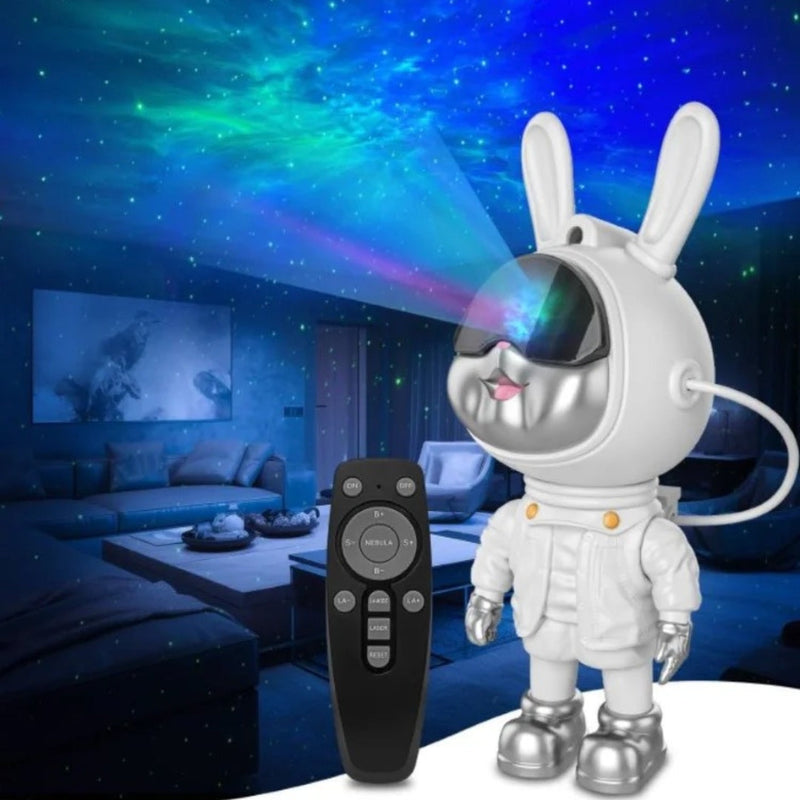 Lámpara De Proyección Led Conejo Astronauta JN2309