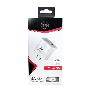 Cargador P/Telefono Carga Rapida QC 3.0 18W TM-CH100