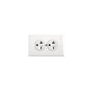 TOMA DOBLE 20AMP CON TAPA CILES 144011-B