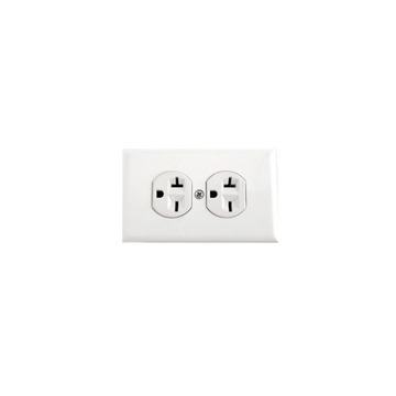 TOMA DOBLE 20AMP CON TAPA CILES 144011-B