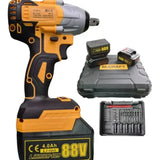 Taladro inalámbrica 1/2 con 2 baterías y herramienta