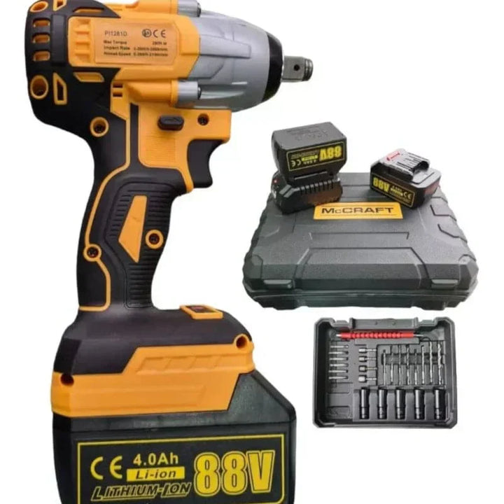 Taladro inalámbrica 1/2 con 2 baterías y herramienta