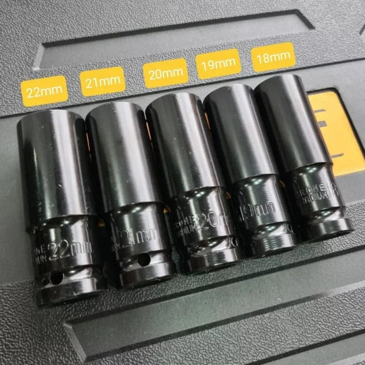 Taladro inalámbrica 1/2 con 2 baterías y herramienta