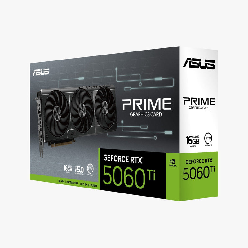 ASUS PRIME GeForce RTX 5060 Ti 16GB GDDR7: Potencia Brutal en Formato Compacto
