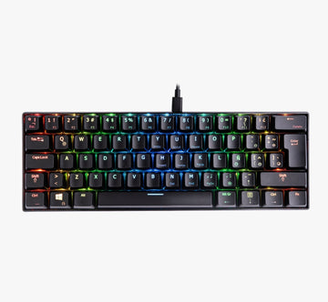 Teclado Gamer VSG MINTAKA 60% Mecanico, RGB, Negro Switche KAILH RED