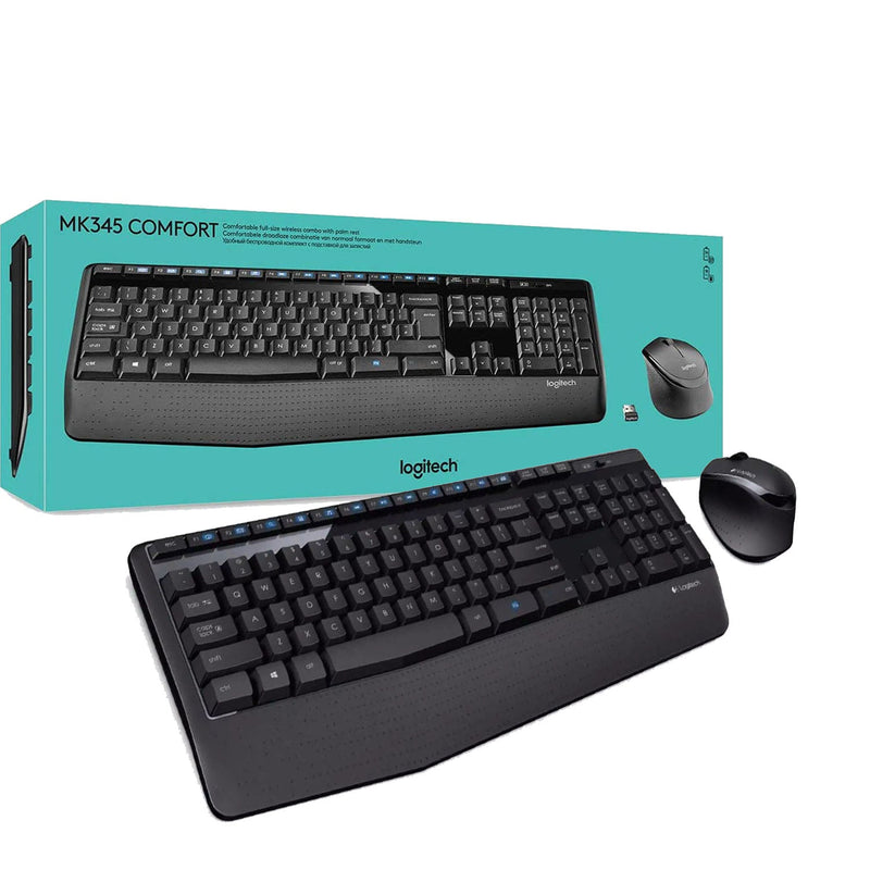 Combo Teclado y Mouse Logitech MK345 COMFORT Inalámbrico