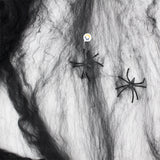 Telaraña Decorativa x6 Arañas Fiesta Disfraces Halloween 4016