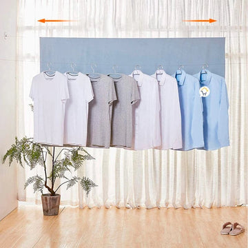 Tendedero de ropa retráctil de 1 cuerda ajustable de 3 metros