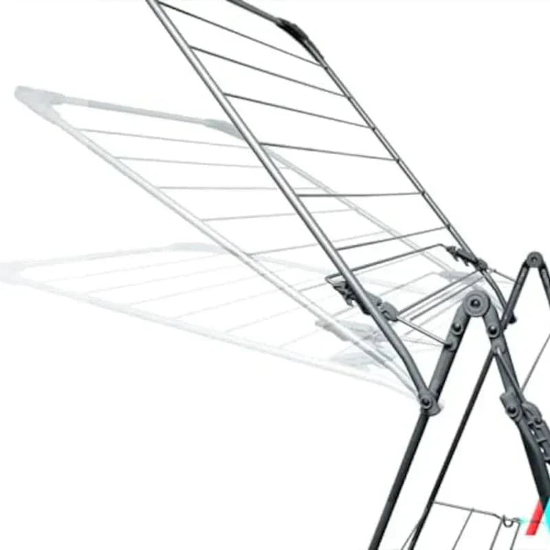 Tendedero plegable con alas de acero inoxidable para tender ropa