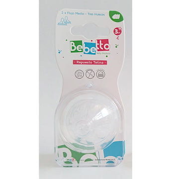 Tetina Flujo Medio X2 A-8 Bebetto