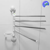 Toallero Organizador Baño Sin Perforar Ahorra Espacio OR207